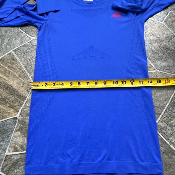 adidas Climacool Long Sleeve Fitted Shirt with Thumbholes - Picture 9 of 11